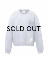 Maison MIHARA YASUHIRO (Sun Faded Like Sweatshirt) BLUE