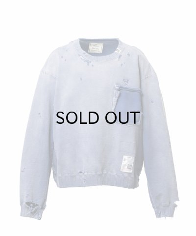 画像1: Maison MIHARA YASUHIRO (Sun Faded Like Sweatshirt) BLUE