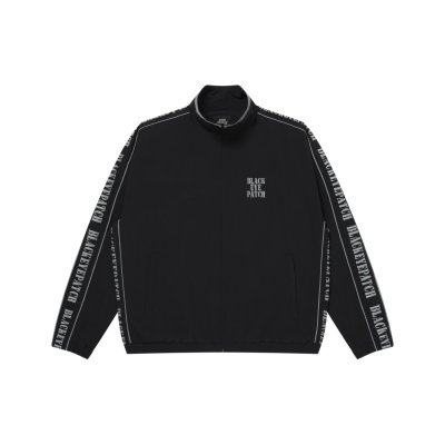 画像1: BLACK EYE PATCH (REFLECTIVE STENCIL LOGO TRACK JACKET) BLACK