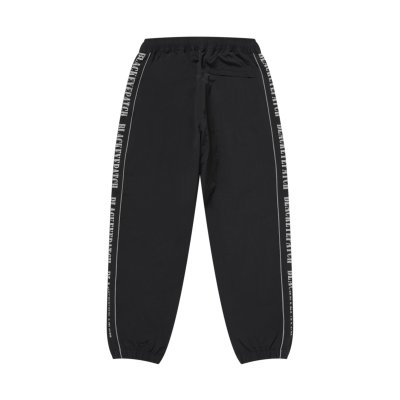 画像2: BLACK EYE PATCH (REFLECTIVE STENCIL LOGO TRACK PANTS) BLACK