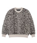 WACKO MARIA (LEOPARD JACQUARD SWEATER TYPE-2) IVORY