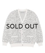 WACKO MARIA (LEOPARD JACQUARD CARDIGAN TYPE-2) IVORY