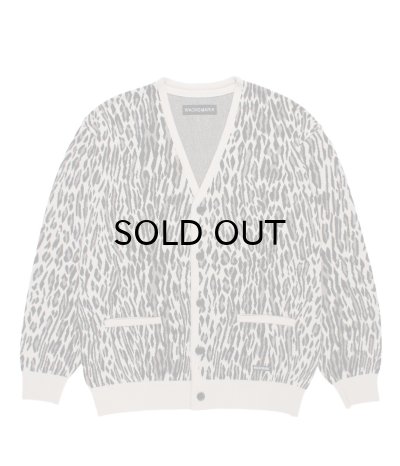 画像1: WACKO MARIA (LEOPARD JACQUARD CARDIGAN TYPE-2) IVORY