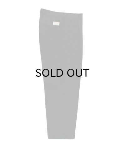 画像1: WACKO MARIA (DOUBLE PLEATED CHINO TROUSERS) BLACK