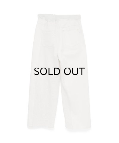 画像2: FACETASM (DENIM MERGINGSWEAT PANTS) WHITE