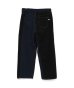 画像2: FACETASM (DENIM MERGINGSWEAT PANTS) BLACK (2)