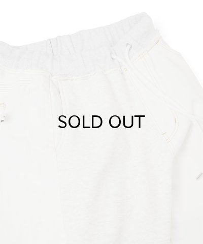 画像3: FACETASM (DENIM MERGINGSWEAT PANTS) WHITE