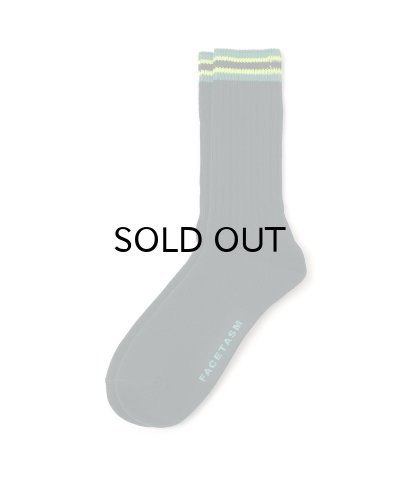 画像3: FACETASM (RIB SOCKS) WHITE&TEAL