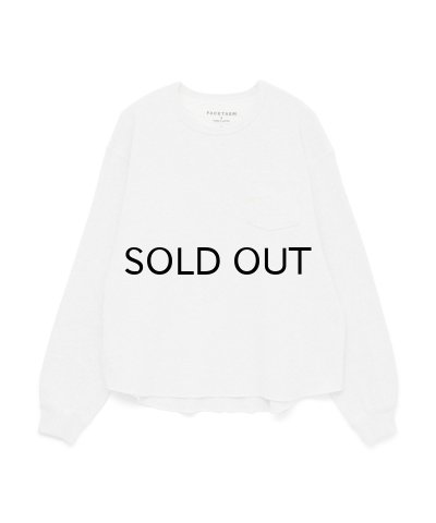 画像1: FACETASM (THERMAL KNIT LONG TEE) L.GRAY