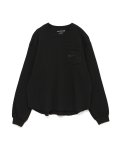 FACETASM (THERMAL KNIT LONG TEE) BLACK