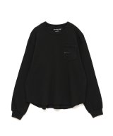 FACETASM (THERMAL KNIT LONG TEE) BLACK
