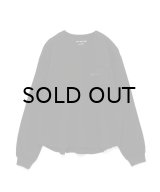 FACETASM (THERMAL KNIT LONG TEE) BLACK