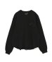 画像1: FACETASM (THERMAL KNIT LONG TEE) BLACK (1)