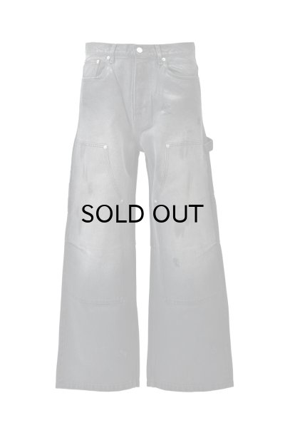 画像1: BREATH (COATING DOUBLE KNEE DENIM PANTS) BLACK -30% OFF-