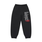 BLACK EYE PATCH (RHINESTONED HEARTBREAK LOGO SWEAT PANTS) BLACK