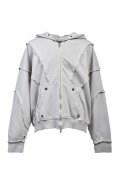 BREATH (FADE ZIP UP HOODIE TYPE-2) GREY