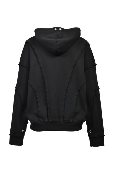 画像2: BREATH (FADE ZIP UP HOODIE TYPE-2) BLACK