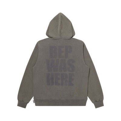 画像2: BLACK EYE PATCH (BEP WAS HERE FADED HOODIE) CHARCOAL