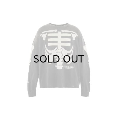 画像1: SAINT Mxxxxxx (BF_LS T-SHIRT_BONE) BLACK
