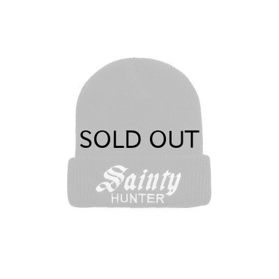 画像1: SAINT Mxxxxxx (BH_KNIT CAP_SAINTY HUNTER) BLACK