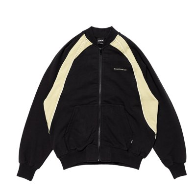 画像1: LQQK STUDIO (TEAM ZIP FLEECE SWEATSHIRT) BLACK