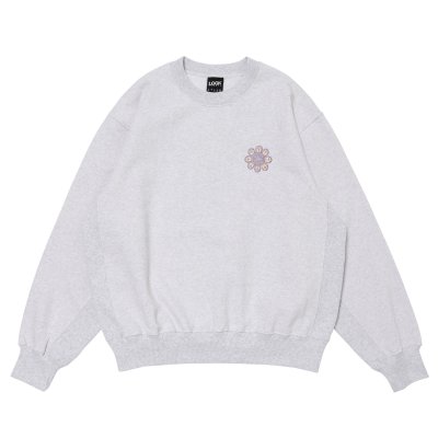画像1: LQQK STUDIO (FLOWER POWER SWEAT) ASH GREY