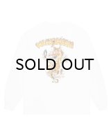 WACKO MARIA (TIM LEHI / WASHED HEAVY WEIGHT CREW NECK LONG SLEEVE T-SHIRT TYPE-1) WHITE