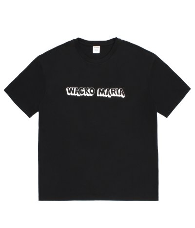 画像1: WACKO MARIA (WASHED HEAVY WEIGHT CREW NECK T-SHIRT TYPE-3) BLACK