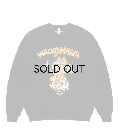 画像1: WACKO MARIA (TIM LEHI / CREW NECK SWEAT SHIRT) BLACK