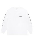 WACKO MARIA (WASHED HEAVY WEIGHT CREW NECK LONG SLEEVE T-SHIRT TYPE-2) WHITE