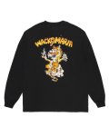 WACKO MARIA (TIM LEHI / WASHED HEAVY WEIGHT CREW NECK LONG SLEEVE T-SHIRT TYPE-1) BLACK