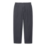 C.E (WASHED COTTON ONE TUCK PANTS) CHARCOAL