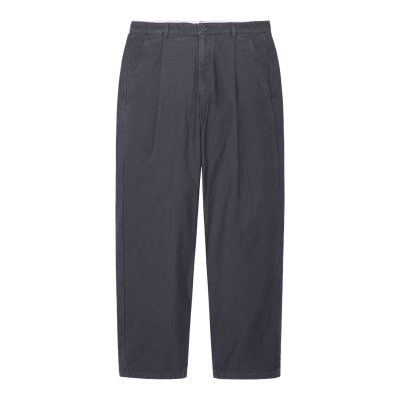 画像1: C.E (WASHED COTTON ONE TUCK PANTS) CHARCOAL
