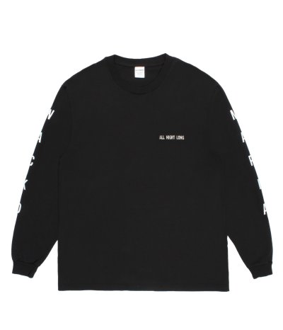 画像1: WACKO MARIA (WASHED HEAVY WEIGHT CREW NECK LONG SLEEVE T-SHIRT TYPE-2) BLACK