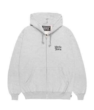 画像1: WACKO MARIA (HEAVY WEIGHT FULL ZIP HOODED SWEAT SHIRT) GRAY