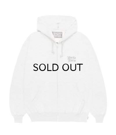 画像1: WACKO MARIA (HEAVY WEIGHT FULL ZIP HOODED SWEAT SHIRT) GRAY