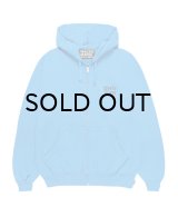 WACKO MARIA (HEAVY WEIGHT FULL ZIP HOODED SWEAT SHIRT) BLUE