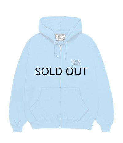 画像1: WACKO MARIA (HEAVY WEIGHT FULL ZIP HOODED SWEAT SHIRT) BLUE