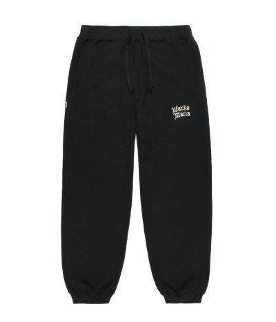 画像1: WACKO MARIA (HEAVY WEIGHT SWEAT PANTS) BLACK