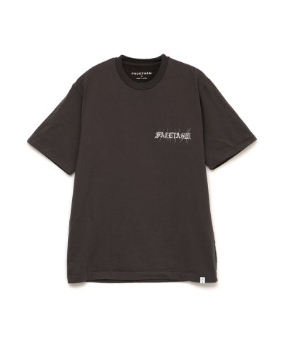 画像1: FACETASM (EMBROIDERY BASIC TEE) BROWN