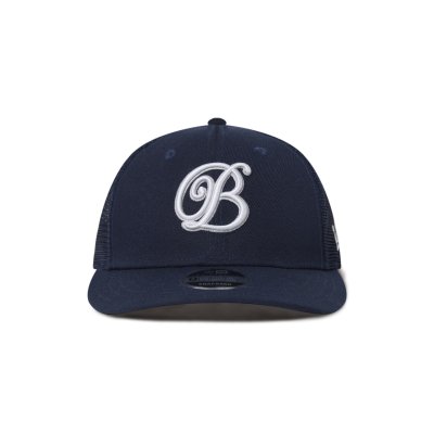 画像1: BLACK EYE PATCH (B EMBLEM NEW ERA MESH CAP) NAVY