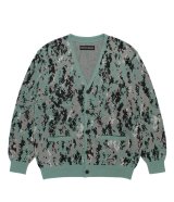 WACKO MARIA (DIGITALCAMO JACQUARD CARDIGAN) GREEN