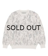 WACKO MARIA (DIGITALCAMO JACQUARD SWEATER) BEIGE