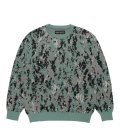 WACKO MARIA (DIGITALCAMO JACQUARD SWEATER) GREEN