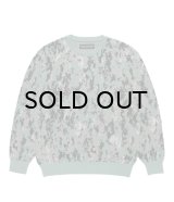 WACKO MARIA (DIGITALCAMO JACQUARD SWEATER) GREEN