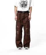 KAMIYA (BORO Duck Painter Pants) BROWN
