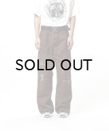 KAMIYA (BORO Duck Painter Pants) BROWN