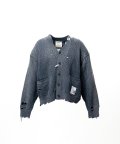 Maison MIHARA YASUHIRO (Sun Faded Like Knit Cardigan) BLACK