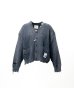 画像1: Maison MIHARA YASUHIRO (Sun Faded Like Knit Cardigan) BLACK (1)