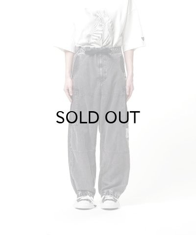 画像1: Maison MIHARA YASUHIRO (Cotton Satin Cargo Pants) BLACK